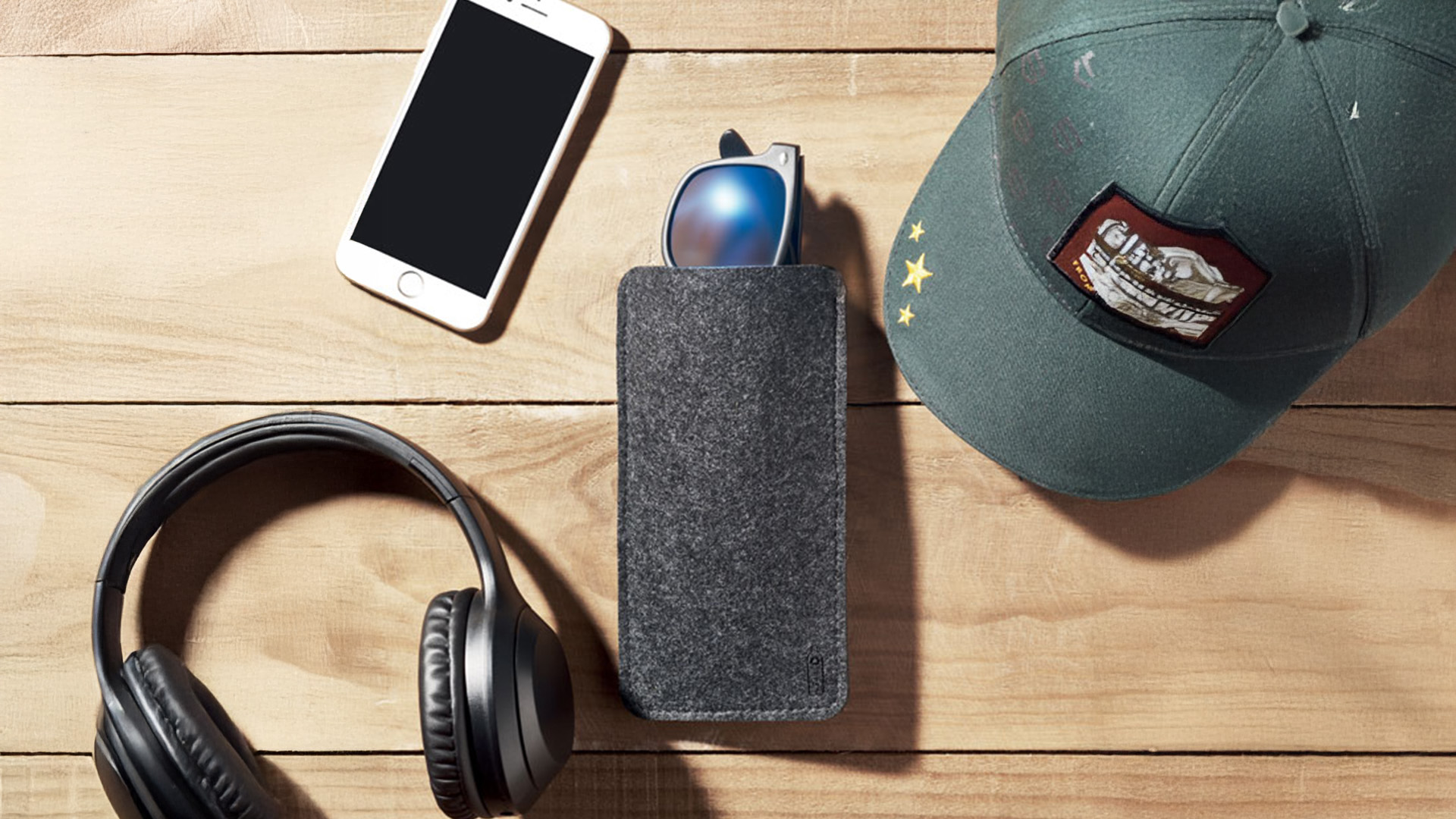 Bolsa de oculos personalizada em feltro como brinde promocional personalizado ecológico em feltro.